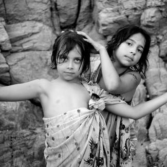 Anna and Maria, Halkidiki, Greece, 2008