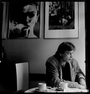 Yorgos Lazongas, painter, 1990